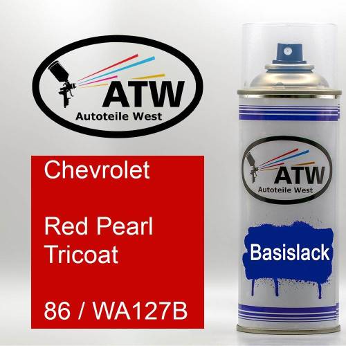 Chevrolet, Red Pearl Tricoat, 86 / WA127B: 400ml Sprühdose, von ATW Autoteile West.